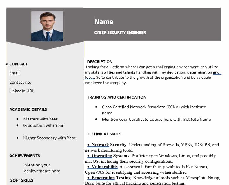 cyber securiity resume